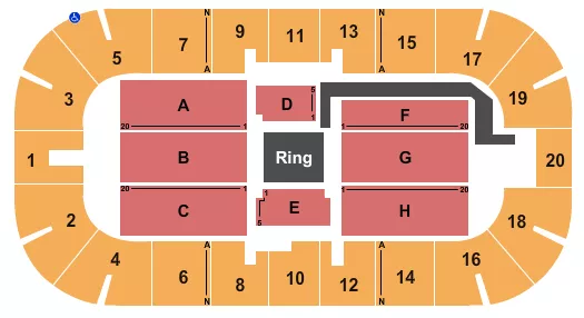 BOXING Seating Map Seating Chart