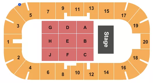 ENDSTAGE Seating Map Seating Chart
