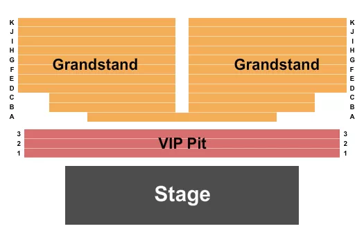 VIP GRANDSTAND Seating Map Seating Chart