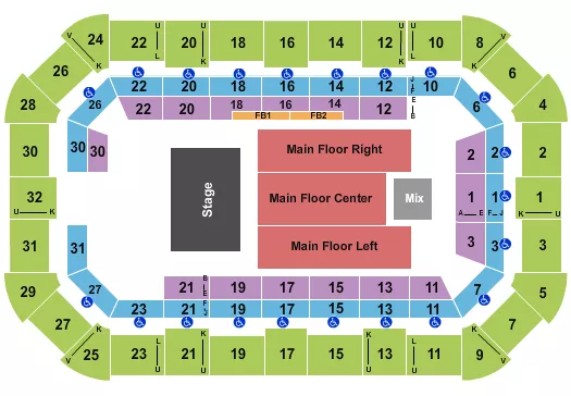 ENDSTAGE 3 Seating Map Seating Chart