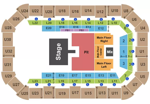 COLE SWINDELL Seating Map Seating Chart