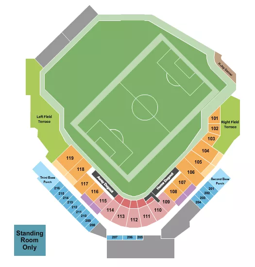 SOCCER Seating Map Seating Chart
