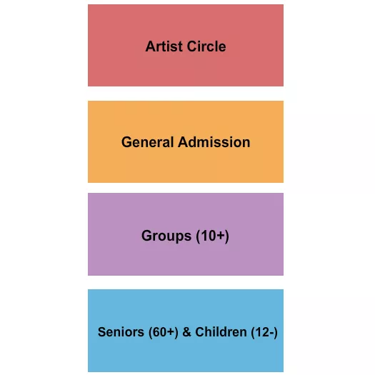 DREAM CITY CHURCH PHOENIX ARTIST CIRCLE GA Seating Map Seating Chart