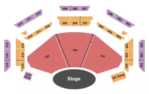 DREAM CITY CHURCH PHOENIX ENDSTAGE 100S 300S Seating Map Seating Chart