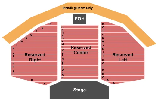 ENDSTAGE Seating Map Seating Chart
