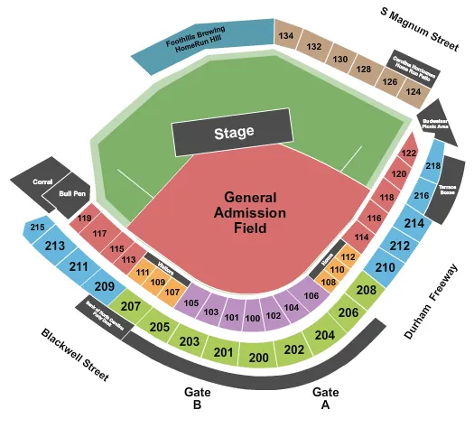 MUSIC FEST Seating Map Seating Chart
