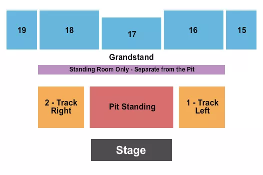ENDSTAGE GA PIT Seating Map Seating Chart