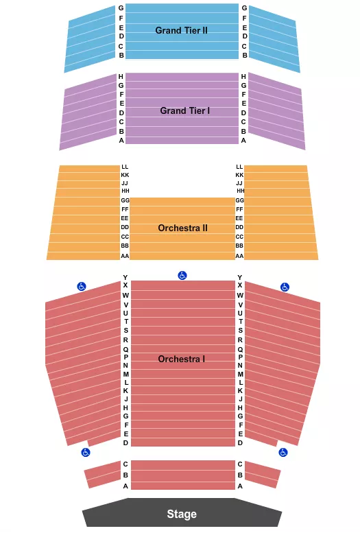 ENDSTAGE Seating Map Seating Chart