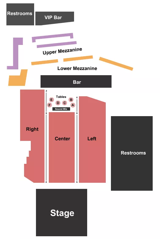EPIC EVENT CENTER WI ENDSTAGE RESERVED 3 Seating Map Seating Chart