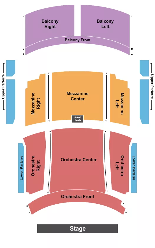 ENDSTAGE NO PIT Seating Map Seating Chart
