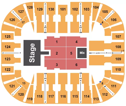 85 SOUTH Seating Map Seating Chart
