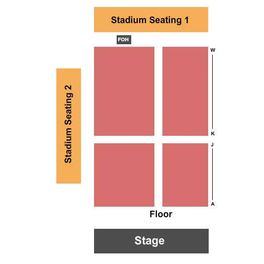 ENDSTAGE 2 Seating Map Seating Chart