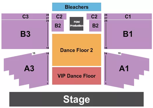 ENDSTAGE DANCE FLOOR Seating Map Seating Chart
