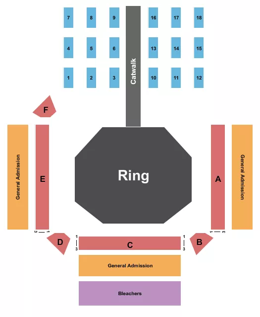 MMA 2 Seating Map Seating Chart