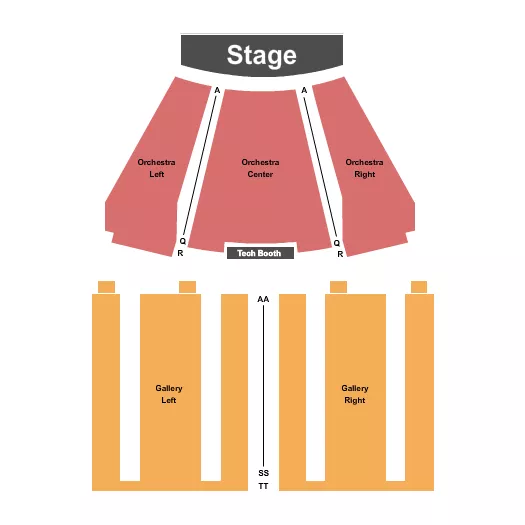 END STAGE Seating Map Seating Chart