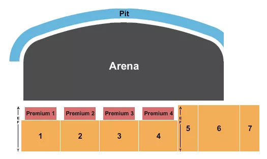 DEMOLITION DERBY Seating Map Seating Chart