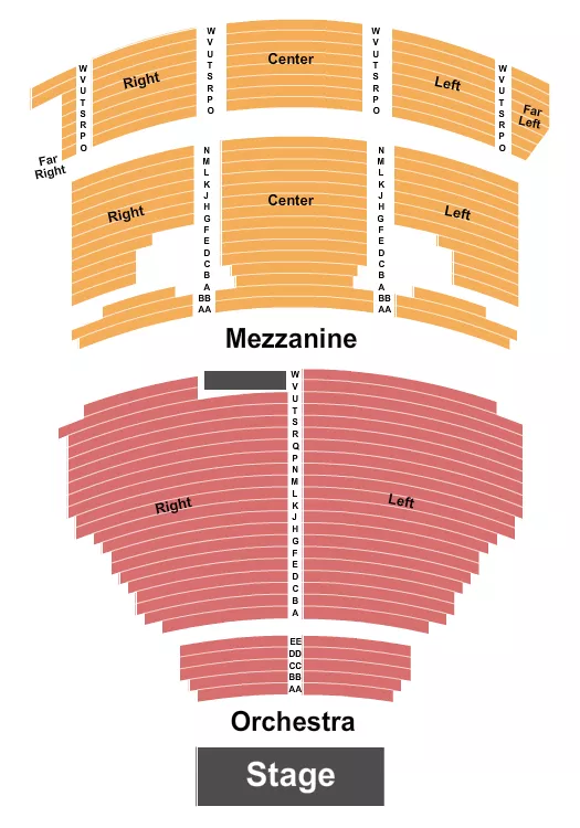 ENDSTAGE 3 Seating Map Seating Chart