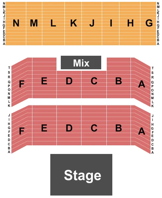 ENDSTAGE 2 Seating Map Seating Chart