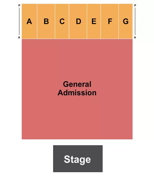 ENDSTAGE GA Seating Map Seating Chart