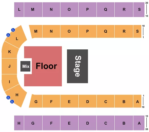 ENDSTAGE FLOOR 4 Seating Map Seating Chart