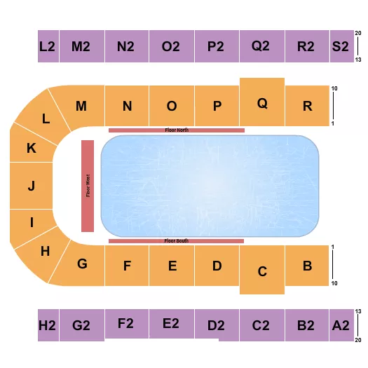 DISNEY ON ICE Seating Map Seating Chart