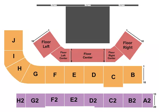 SINGING CHRISTMAS TREE Seating Map Seating Chart