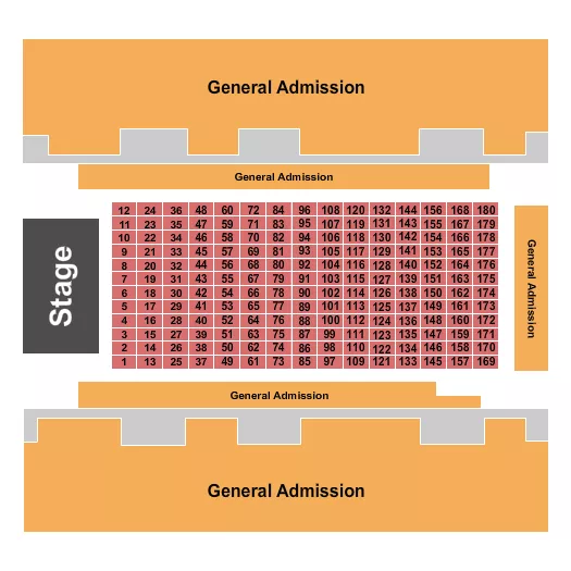 GA TABLES 2 Seating Map Seating Chart