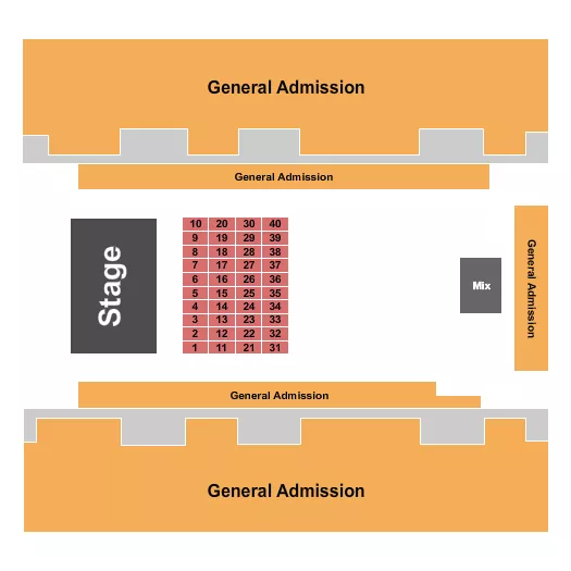 GA TABLES Seating Map Seating Chart