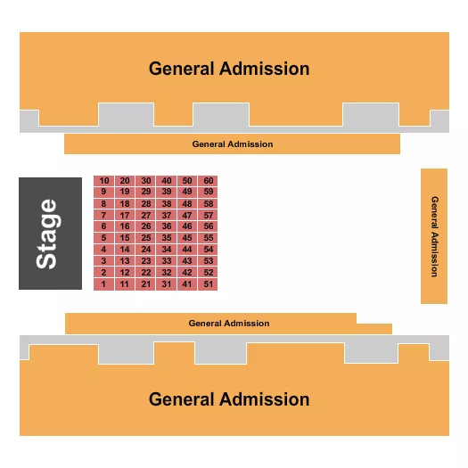 GA TABLES 2 Seating Map Seating Chart