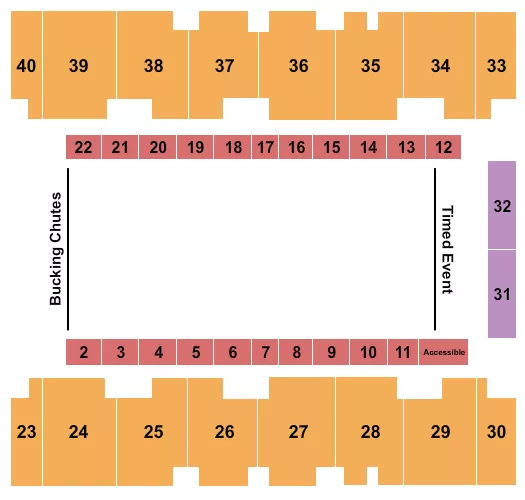 RODEO 2 Seating Map Seating Chart