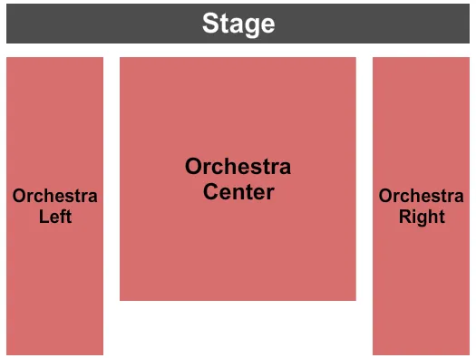 EL REY THEATRE LOS ANGELES END STAGE Seating Map Seating Chart