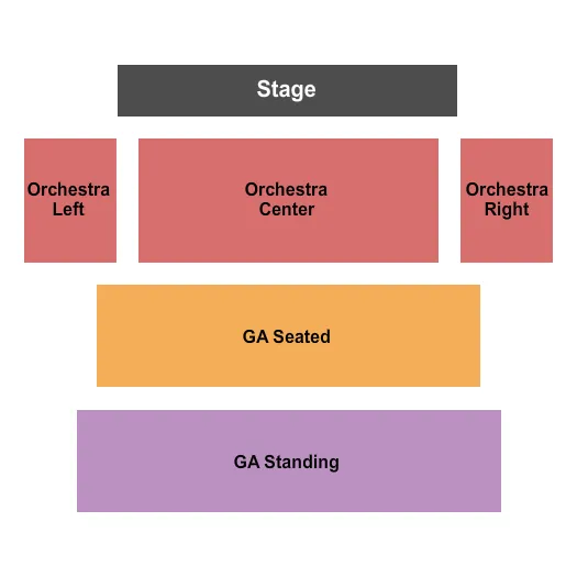EL REY THEATRE LOS ANGELES GOLD CIRCLE STANDINGSEATED GA Seating Map Seating Chart