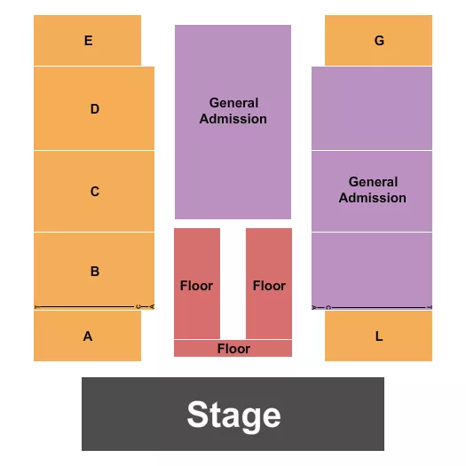 CONCERT Seating Map Seating Chart