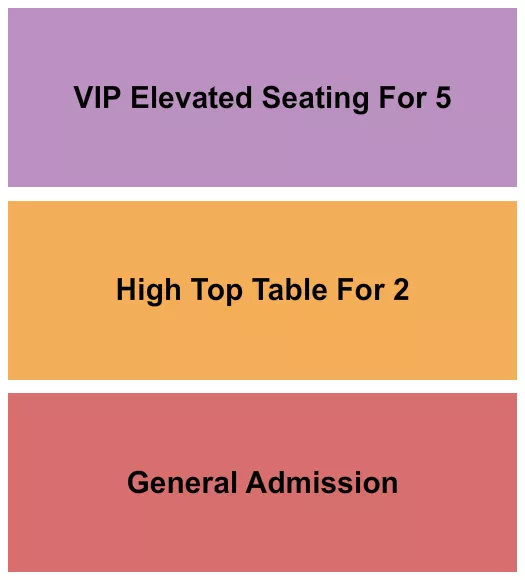 GA HIGH TOP VIP ELEVATED Seating Map Seating Chart