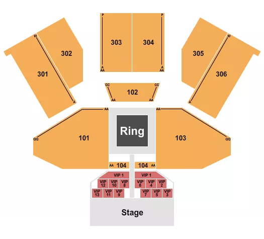 MMA 3 Seating Map Seating Chart
