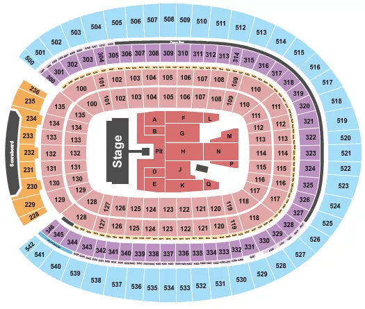 AC DC Seating Map Seating Chart