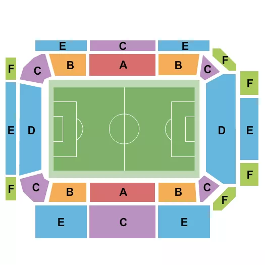 LA28 FOOTBALL SOCCER Seating Map Seating Chart