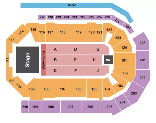 ANDREA BOCELLI Seating Map Seating Chart