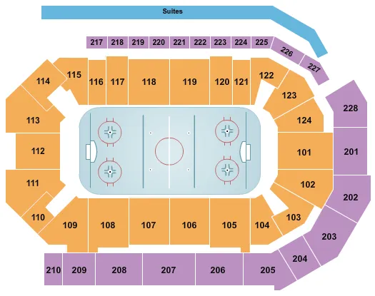 HOCKEY Seating Map Seating Chart