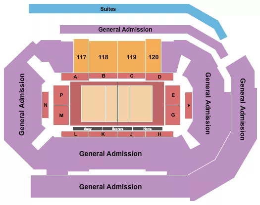 VOLLEYBALL Seating Map Seating Chart