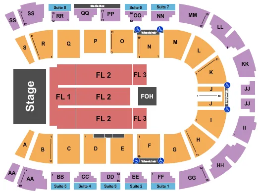 VISITLETHBRIDGECOM ARENA ENDSTAGE 2 Seating Map Seating Chart