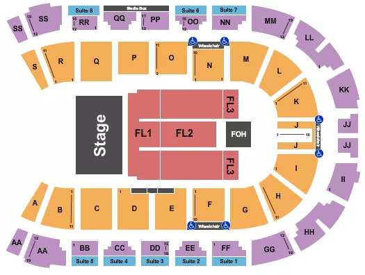 VISITLETHBRIDGECOM ARENA ENDSTAGE 3 Seating Map Seating Chart
