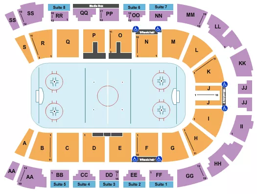 VISITLETHBRIDGECOM ARENA HOCKEY Seating Map Seating Chart