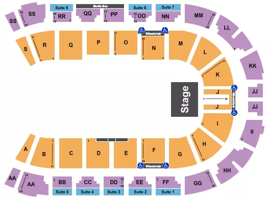 VISITLETHBRIDGECOM ARENA HOME FREE VOCAL BAND Seating Map Seating Chart