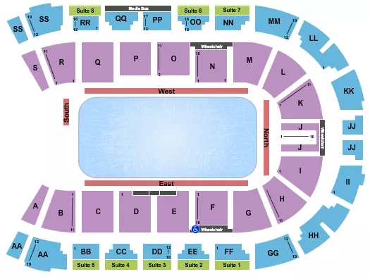 VISITLETHBRIDGECOM ARENA STARS ON ICE Seating Map Seating Chart