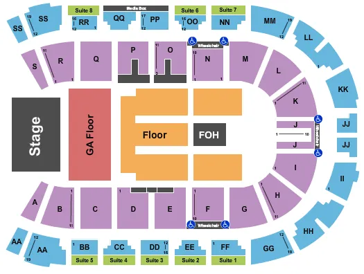 VISITLETHBRIDGECOM ARENA THE OFFSPRING Seating Map Seating Chart