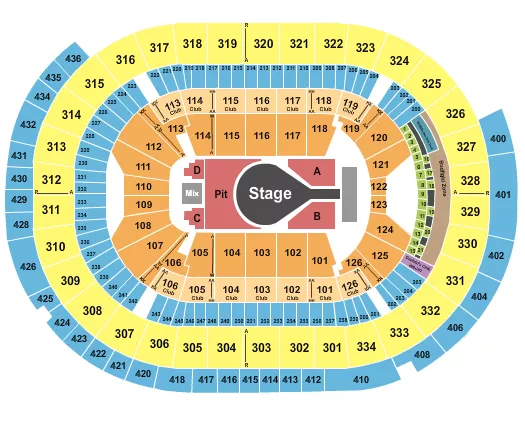 KACEY MUSGRAVES Seating Map Seating Chart