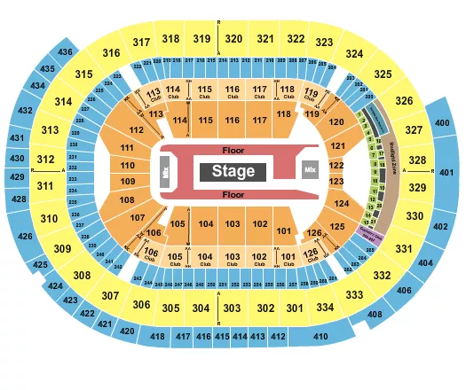 ROD WAVE Seating Map Seating Chart