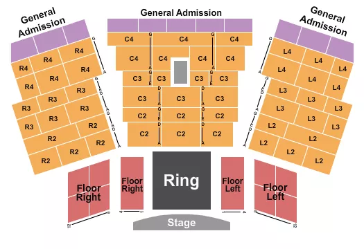 ENTERTAINMENT HALL AT SOARING EAGLE CASINO RESORT MMA 2 Seating Map Seating Chart