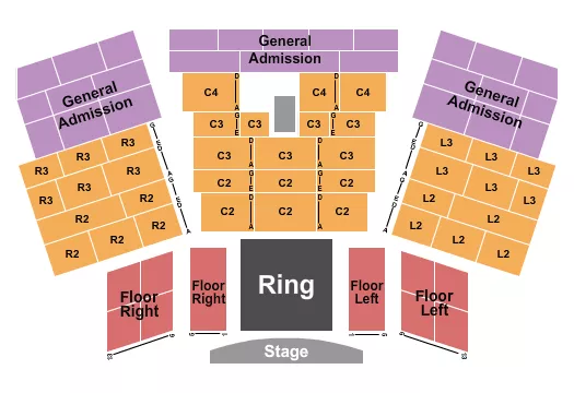 ENTERTAINMENT HALL AT SOARING EAGLE CASINO RESORT MMA Seating Map Seating Chart